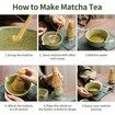 Japanese Matcha Ceremony Accessory,Matcha Whisk,Traditional Scoop (Chashaku),The Perfect Set to Prepare a Traditional Cup of Matcha Type A