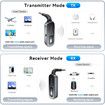 Bluetooth 5.1 Aux Adapter Receiver and Transmitter Rechargeable for Airpods Headphones Speaker, 3.5mm Aux Audio Jack Adapter