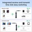 Bluetooth 5.4 Airplane Transmitter Adapter for Supports 2 Headphones, AirPods, 2 in 1 Wireless Bluetooth 3.5mm Aux Audio Transmitter, Receiver