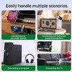 Bluetooth 5.4 Airplane Transmitter Adapter for Supports 2 Headphones, AirPods, 2 in 1 Wireless Bluetooth 3.5mm Aux Audio Transmitter, Receiver