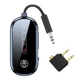 Bluetooth 5.4 Airplane Transmitter Adapter for Supports 2 Headphones, AirPods, 2 in 1 Wireless Bluetooth 3.5mm Aux Audio Transmitter, Receiver