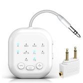 Bluetooth 5.4 Wireless Audio Transmitter Receiver for AirPods, Headphones, TVs and Gym Equipment, Dual Link Connect 2 Wireless Headphones