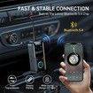 Bluetooth 5.4 Audio Transmitter Receiver, 4 in 1 Wireless Transmitter Adapter, Low Latency, HD Screen, TF Card Aux Adapter for Airplane, Car, Laptop, Radio