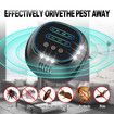 Ultrasonic Mouse Repellent With Speaker And Flashing Light Ultrasonic 360degree For Indoor Outdoor Insect,Ant Bat,Mice,Squirrel Repeller Color Black