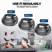 Ultrasonic Mouse Repellent With Speaker And Flashing Light Ultrasonic 360degree For Indoor Outdoor Insect,Ant Bat,Mice,Squirrel Repeller Color Black