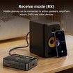 RGB Bluetooth 5.3 Audio Receiver Transmitter, Bluetooth Audio Adapter for Old Home Stereo, Speakers TV with Display, USB, RCA, 3.5mm AUX, DAC, Coaxial