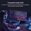 RGB Bluetooth 5.3 Audio Receiver Transmitter, Bluetooth Audio Adapter for Old Home Stereo, Speakers TV with Display, USB, RCA, 3.5mm AUX, DAC, Coaxial