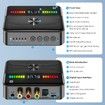 RGB Bluetooth 5.3 Audio Receiver Transmitter, Bluetooth Audio Adapter for Old Home Stereo, Speakers TV with Display, USB, RCA, 3.5mm AUX, DAC, Coaxial