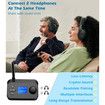 Bluetooth Transmitter for TV Dual Headphones, Bluetooth Adapter for TV LCD Display Adjustable Volume, Wireless Receiver for Home Stereo, 3.5mm, Optical, TF Card to Bluetooth Music Audio Transmitter