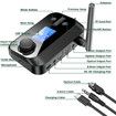 Bluetooth Transmitter for TV Dual Headphones, Bluetooth Adapter for TV LCD Display Adjustable Volume, Wireless Receiver for Home Stereo, 3.5mm, Optical, TF Card to Bluetooth Music Audio Transmitter