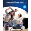 Bluetooth 5.3 Transmitter Receiver, aptX Low Latency HD Bluetooth Receiver for Home Stereo, Bluetooth Wireless Audio Adapter for 2 Headphones