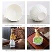 Matcha Set,Match Bowl with Spout and Whisk,15 OZ,Matcha Scoop,Matcha Whisk Stand (Chasen Holder) - 4pc Perfect Matcha Kit for Matcha Tea Ceremony (White)