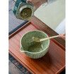 Matcha Set,Match Bowl with Spout and Whisk,15 OZ,Matcha Scoop,Matcha Whisk Stand (Chasen Holder) - 4pc Perfect Matcha Kit for Matcha Tea Ceremony (Mottled)