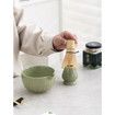Matcha Set,Match Bowl with Spout and Whisk,15 OZ,Matcha Scoop,Matcha Whisk Stand (Chasen Holder) - 4pc Perfect Matcha Kit for Matcha Tea Ceremony (Mottled)