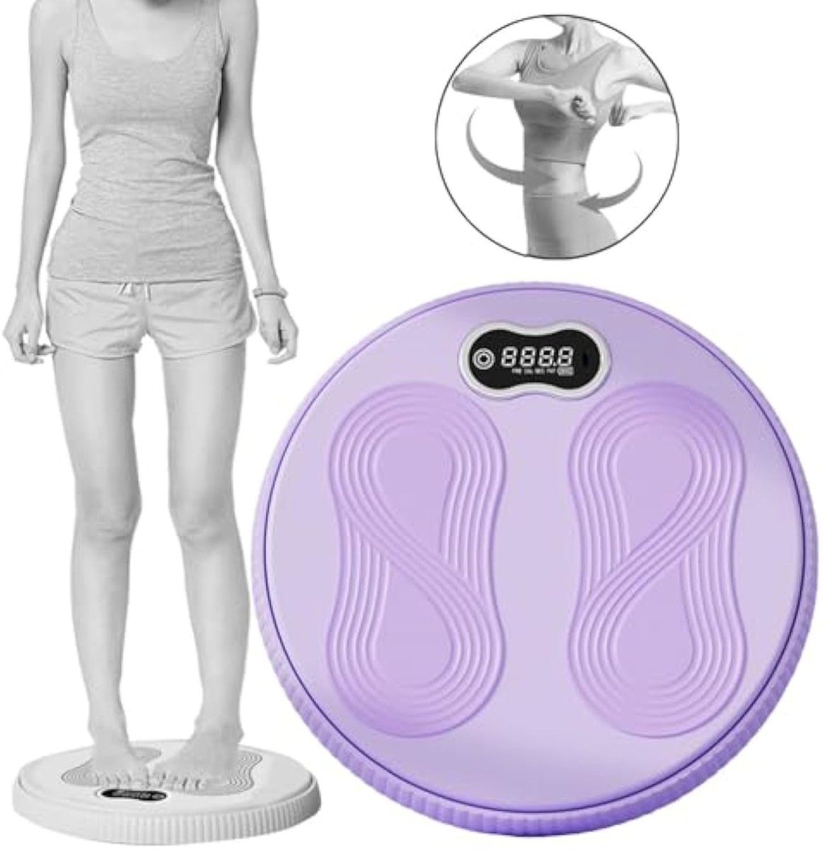 Twist Waist Disc Board Body Building Fitness Slim Trainer Plate Abdomen Twister Women Gear Waist Waist Exercise Color Purple
