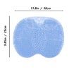 Shower Foot and Back Scrubber Mat, Wall Mounted Shower Foot Scrubber with Suction Cups, Massage Foot Cleaner for Shower (Blue)