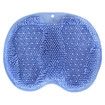 Shower Foot and Back Scrubber Mat, Wall Mounted Shower Foot Scrubber with Suction Cups, Massage Foot Cleaner for Shower (Blue)