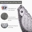 Shower Foot and Back Scrubber Mat, Wall Mounted Shower Foot Scrubber with Suction Cups, Massage Foot Cleaner for Shower (Gray)