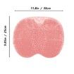 Shower Foot and Back Scrubber Mat, Wall Mounted Shower Foot Scrubber with Suction Cups, Massage Foot Cleaner for Shower (Pink)