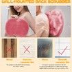 Shower Foot and Back Scrubber Mat, Wall Mounted Shower Foot Scrubber with Suction Cups, Massage Foot Cleaner for Shower (Pink)