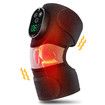 Cordless Heated Knee Massager, 3-in-1 Electric Knee Massager with Heat for Knee Elbow Shoulder Wrap with 3 Vibration & Heating Modes