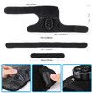 Cordless Heated Knee Massager, 3-in-1 Electric Knee Massager with Heat for Knee Elbow Shoulder Wrap with 3 Vibration & Heating Modes (Black)