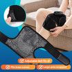 Cordless Heated Knee Massager, 3-in-1 Electric Knee Massager with Heat for Knee Elbow Shoulder Wrap with 3 Vibration & Heating Modes (Black)