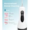 Portable Water Flosser for Teeth Cleaning, 5 Jet Tips, 4 Cleaning Modes, 1500mAh Rechargeable Battery, 260ml Water Tank, IPX7 for Braces, Black