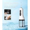 Portable Water Flosser for Teeth Cleaning, 5 Jet Tips, 4 Cleaning Modes, 1500mAh Rechargeable Battery, 260ml Water Tank, IPX7 for Braces, Black