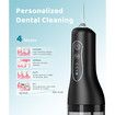 Portable Water Flosser for Teeth Cleaning, 5 Jet Tips, 4 Cleaning Modes, 1500mAh Rechargeable Battery, 260ml Water Tank, IPX7 for Braces, White