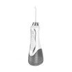 Cordless Water Dental Flosser, Portable Oral Irrigator with Tongue Brush, 4 Nozzles, Rechargeable, IPX7 Waterproof, White