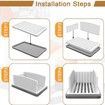 Bread Slicer With Crumb Catcher Tray,Bread Cutter Slicer For Homemade Bread,Adjustable Foldable Bread Slicer For Homemade Bread Loaf