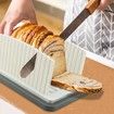 Bread Slicer With Crumb Catcher Tray,Bread Cutter Slicer For Homemade Bread,Adjustable Foldable Bread Slicer For Homemade Bread Loaf