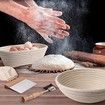 50 Piece Bread Baking Tools Set Rattan Banneton Basket Scraper Beater Cutting Set