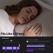 Smart Ring Tracker for Women & Men, Fitness Ring with Sleep & Motion Tracking, Touch Control,Compatible with iOS & Android (Gold,12#)