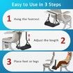 Foot Hammock for Plane Travel with Detachable Hardboard Portable Footrest for Air Travel Essentials Long Flight