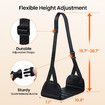 Airplane Foot Hammock with Hardboard Support Adjustable Foot Hammock for Plane Travel Portable Foot Rest Essentials for Travel Long Flight