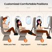 Airplane Foot Hammock with Hardboard Support Adjustable Foot Hammock for Plane Travel Portable Foot Rest Essentials for Travel Long Flight