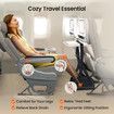 Airplane Foot Hammock with Hardboard Support Adjustable Foot Hammock for Plane Travel Portable Foot Rest Essentials for Travel Long Flight