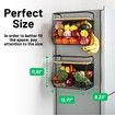 Magnetic Shelf for Fridge with Wood Lid,Fruit Potato Onion Storage Bins,Pantry Organizers & Storage Magnetic Spice Rack for Refrigerator Kitchen Counter