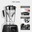 3L Commercial Blender Mixer Juicer Food Processor Soup Smoothie Maker Ice Crusher Meat Grinder High Power Countertop Machine for Kitchen Shop 2300W