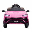 Kids Electric RC Car Ride On Toy Parental Remote Control Pedal 12V Off Road Vehicle Lamborghini Urus Licensed Pink with MP3 Light Bluetooth