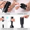 Electric Wine Decanter Automatic Wine Aerator,One Touch Wine Dispenser with USB TYPE-C Rechargeable (Stainless Steel)