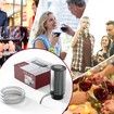 Electric Wine Decanter Automatic Wine Aerator,One Touch Wine Dispenser with USB TYPE-C Rechargeable (Stainless Steel)