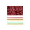 Sensory Activity Board for Kid Busy Board Sensory Fidget Montessori Toy Relaxing Stress Colored Silicone Rod Travel Toy Gift Color Red