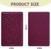 Sensory Activity Board for Kid Busy Board Sensory Fidget Montessori Toy Relaxing Stress Colored Silicone Rod Travel Toy Gift Color Red