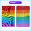 Sensory Activity Board for Kid Busy Board Sensory Fidget Montessori Toy Relaxing Stress Colored Silicone Rod Travel Toy Gift Color Colorful