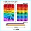 Sensory Activity Board for Kid Busy Board Sensory Fidget Montessori Toy Relaxing Stress Colored Silicone Rod Travel Toy Gift Color Colorful