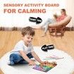 Sensory Activity Board for Kid Busy Board Sensory Fidget Montessori Toy Relaxing Stress Colored Silicone Rod Travel Toy Gift Color Colorful