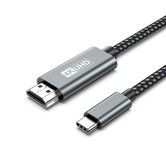 USB C to HDMI Cable 6Ft,4K High-Speed USB 3.1 Type-C to HDMI Cord (Thunderbolt 3/4)